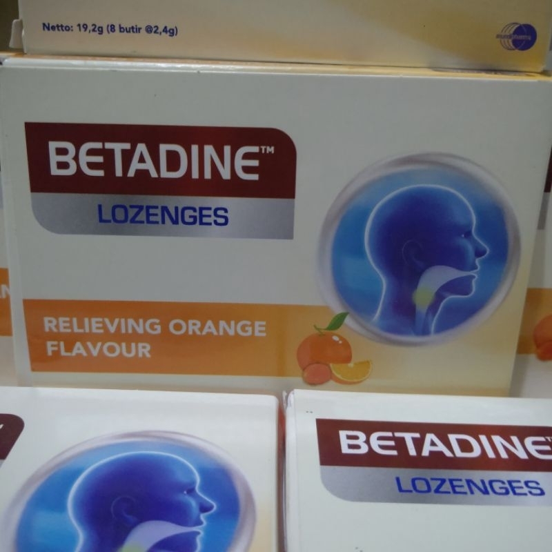 

BETADINE LOZENGES ORANGE FLAVOUR Permen Pelega Tenggorokan permen jeruk