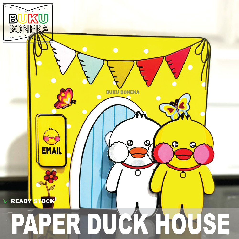 Termurah Buku Boneka Paper Duck House Bebek Viral Mainan Kertas Edukatif Anak Quiet Book Paper Doll