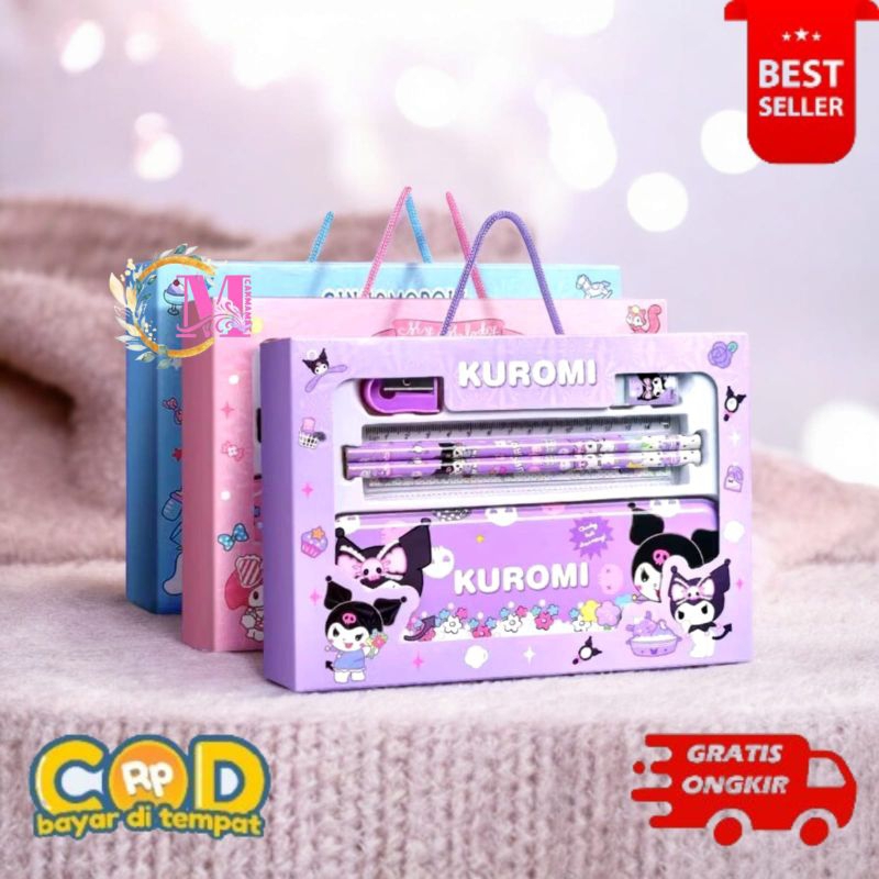 

[CM] set alat tulis anak | kotak pensil anak set 7 in 1 stationery untuk hadiah anak sekolah