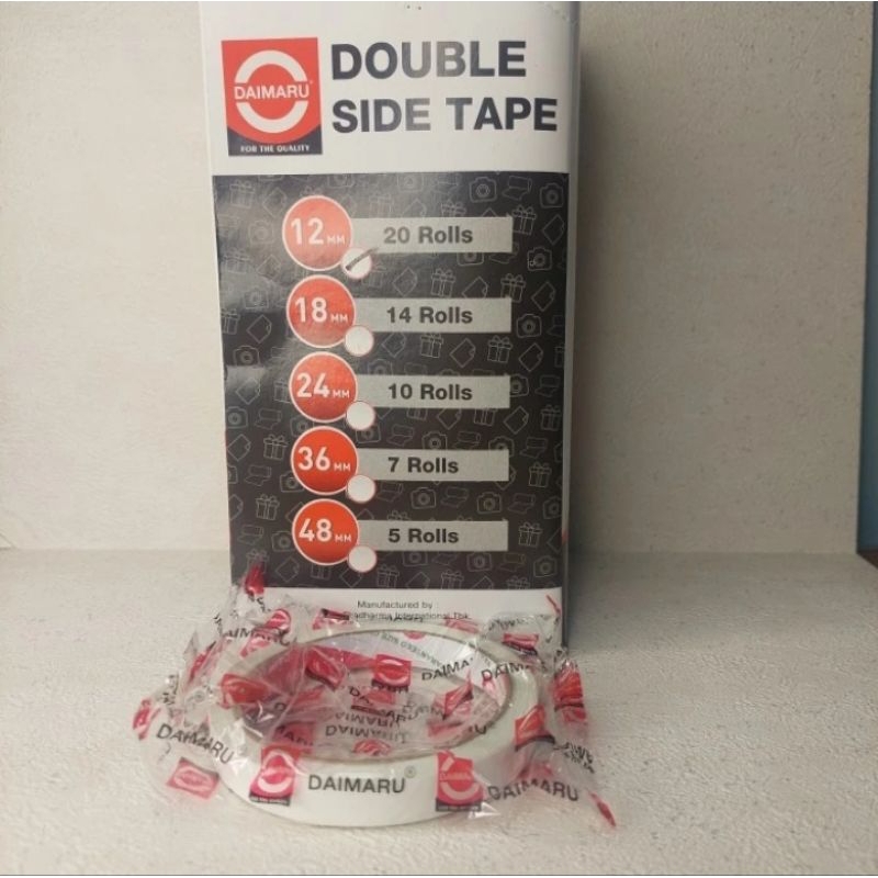 

Double tape DAIMARU 12mm × 12y / satuan
