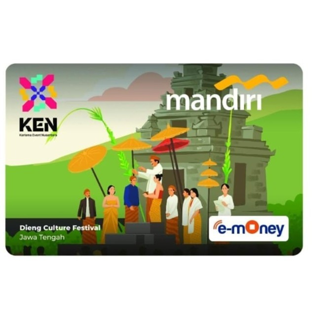 EMONEY CARD MANDIRI ORIGINAL EDISI DIENG FESTIVAL CULTURE JATENG