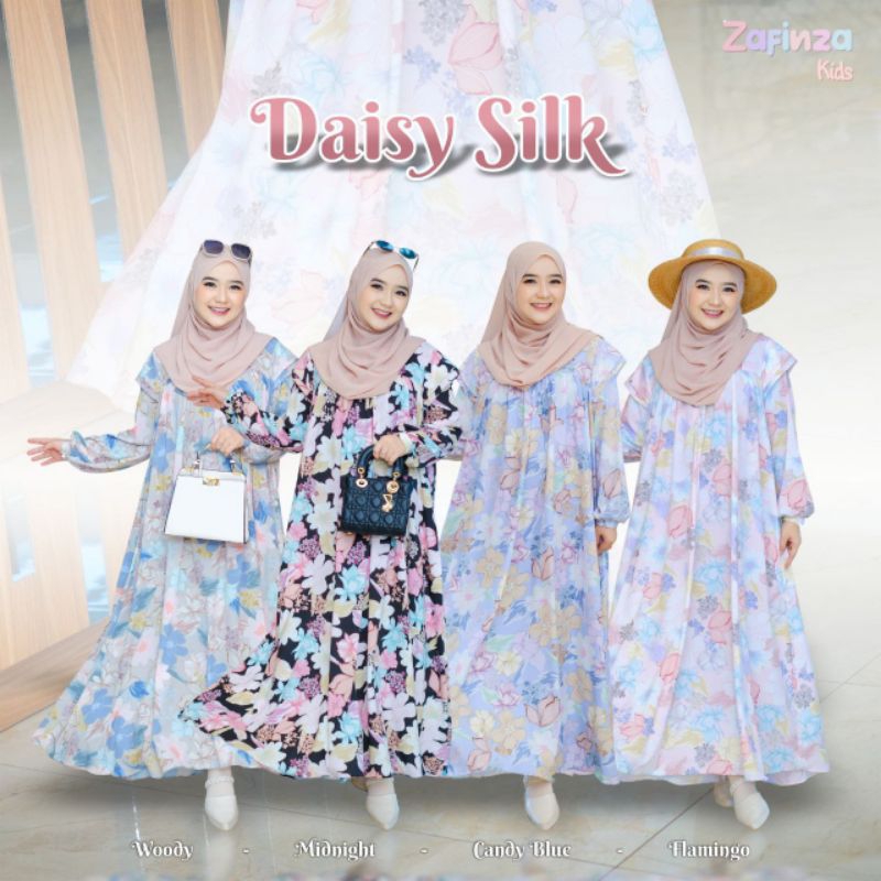 Daisy Silk Gamis Mom Only by Zafinza Couple Mom & Kids