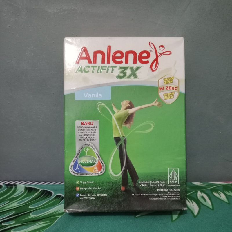 

Anlene Actifit 3x Vanila exp juni 2025