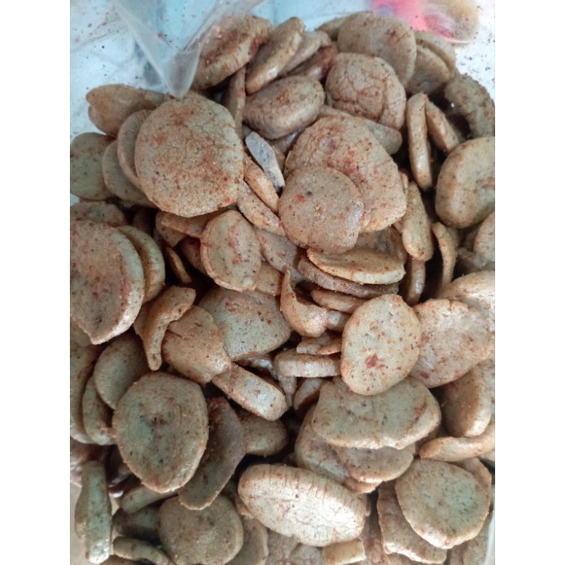 

Kerupuk jengkol pedas gurih renyah