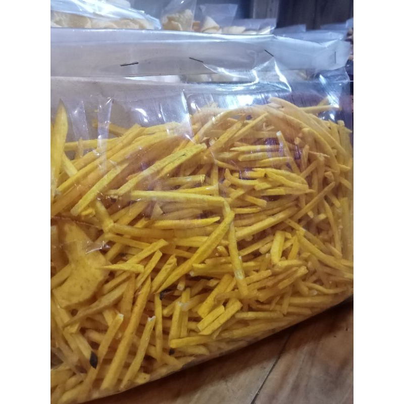 

keripik talas koin dan stik