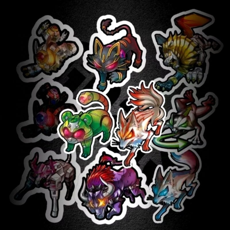 

STIKER KAMEN RIDER GEATS CHEMY SUMMER MOVIE SET ISI 10 pcs