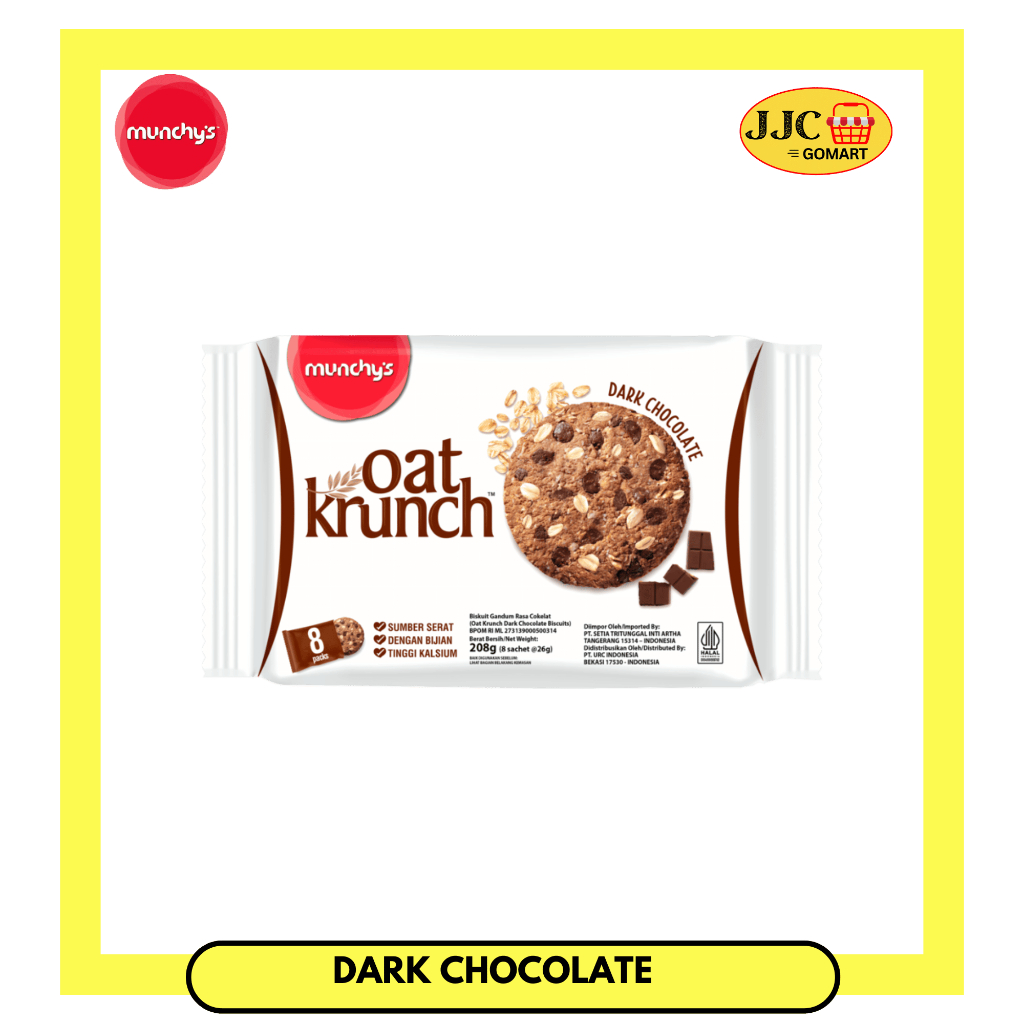 

QH Munchy's Oat Krunch 208gr Stroberi Hazelnut Dark Coklat Nutty Coklat