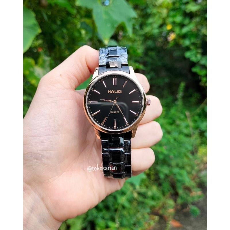 Jam Tangan Halei 594M Original Bergaransi Jam Tangan Rantai Analog Pria