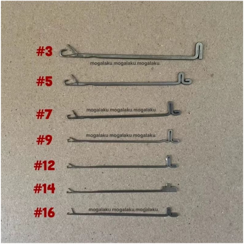 Jarum rajut mesin manual 12 Gate