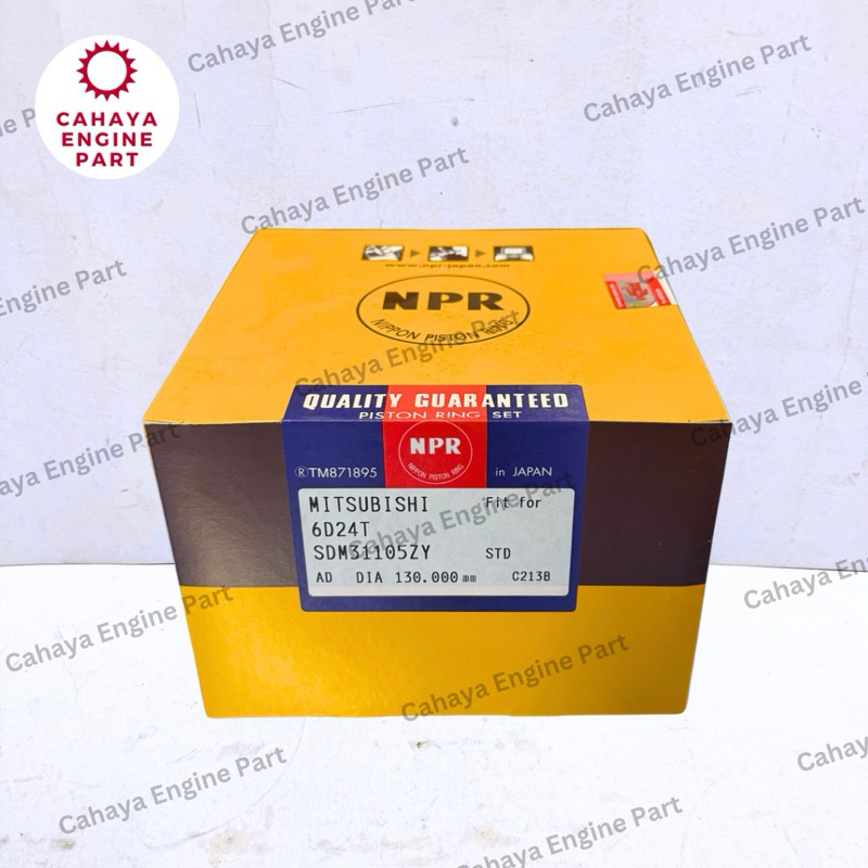 RING PISTON/RING SEHER SET NPR JEPANG MITSUBISHI 6D24T