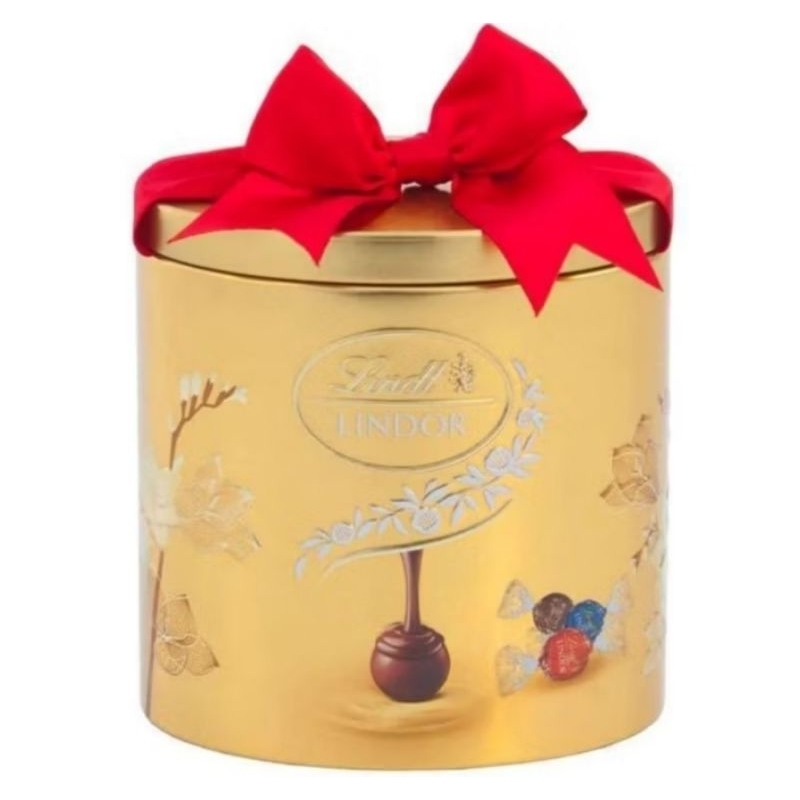 

Lindt Lindor 405g Le Square Tin Chocolate Assorted Mix Gold Christmas Oval Round Tin Mix Choc / Milk Red Gift Box Cokelat Coklat Impor