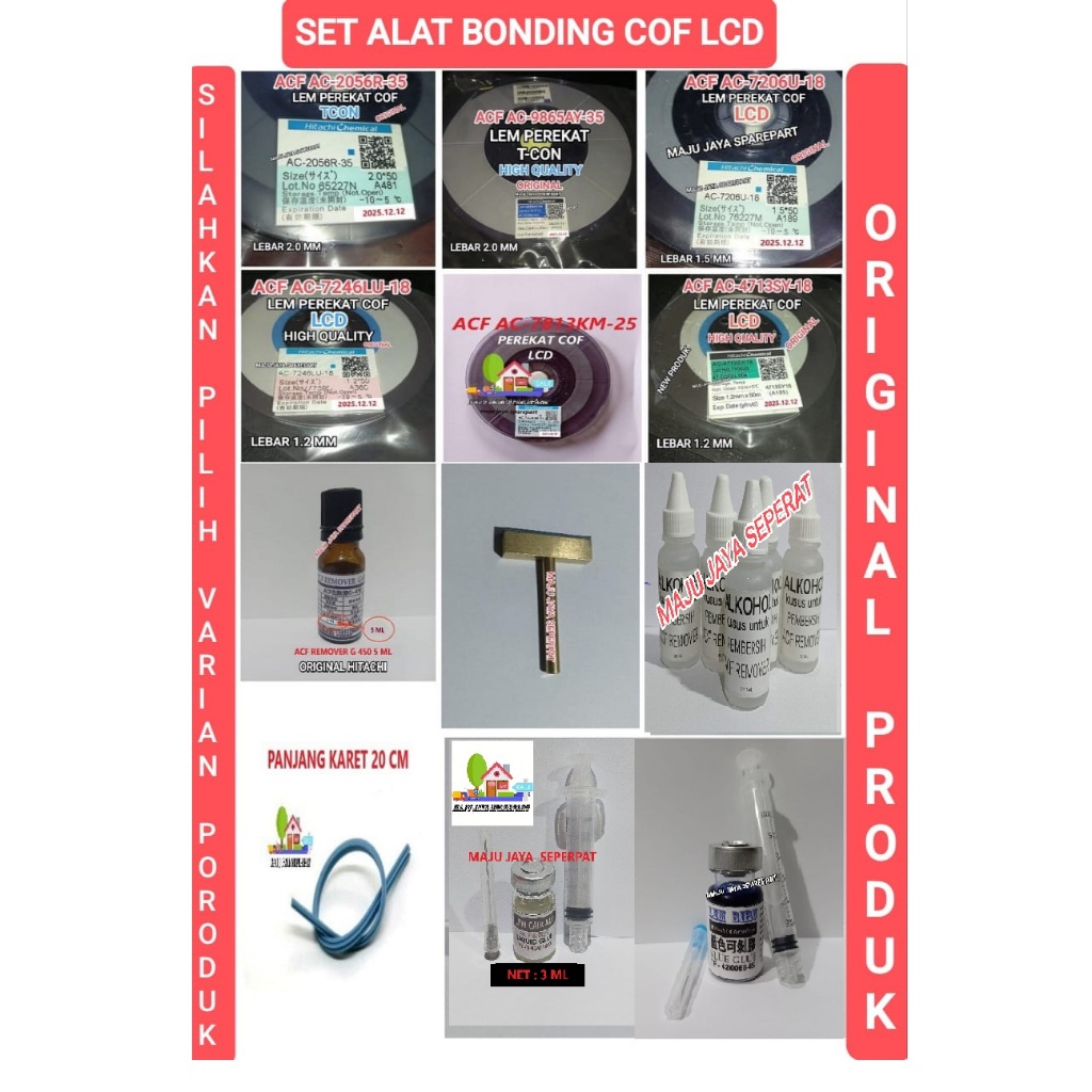 PAKET - LEM ACF AC 7206u 18 . ACF AC 7246Lu 18 . ACF AC 7813KM-25 , AC 2056R-35 . ACF AC 9865AY-35 L