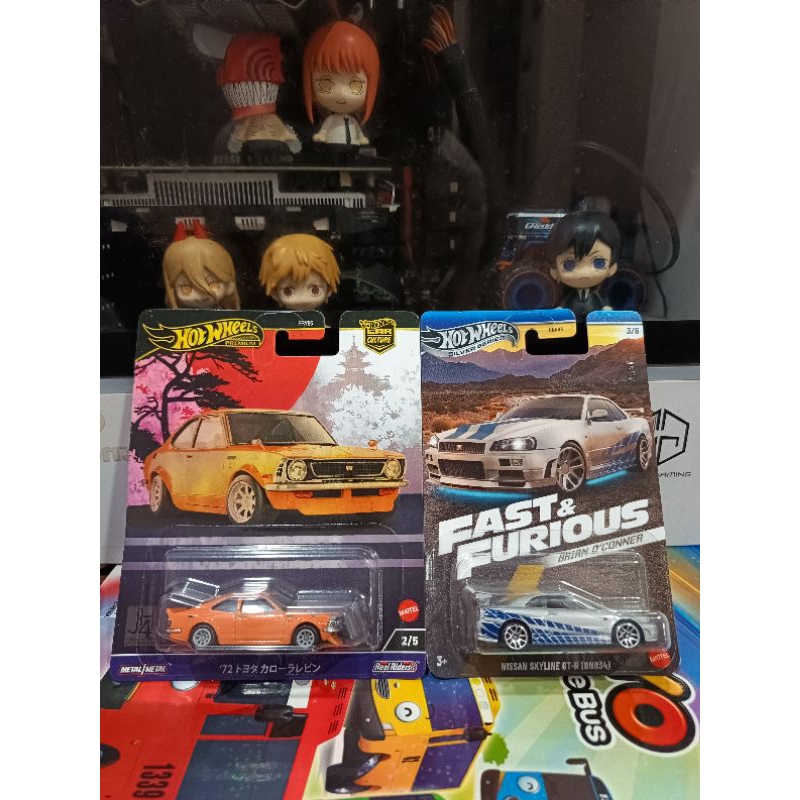 Paket Hot Wheels Fast and Furious Premium JDM levin R34