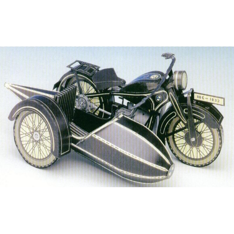 Lembaran pola papercraft motor sespan BMW R 16 (3PZ-G1)