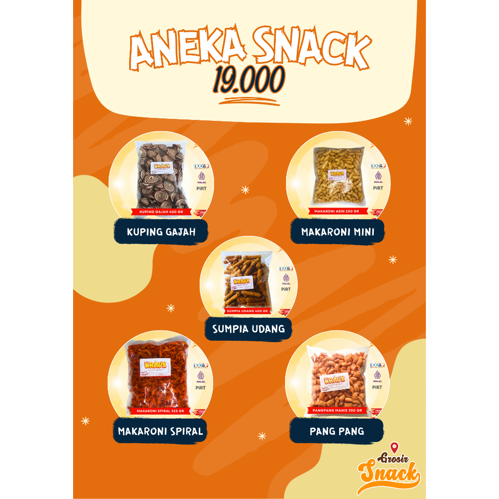 

GROSIR SNACK SERBA 19.000 [HARGA MURAH] PART 2