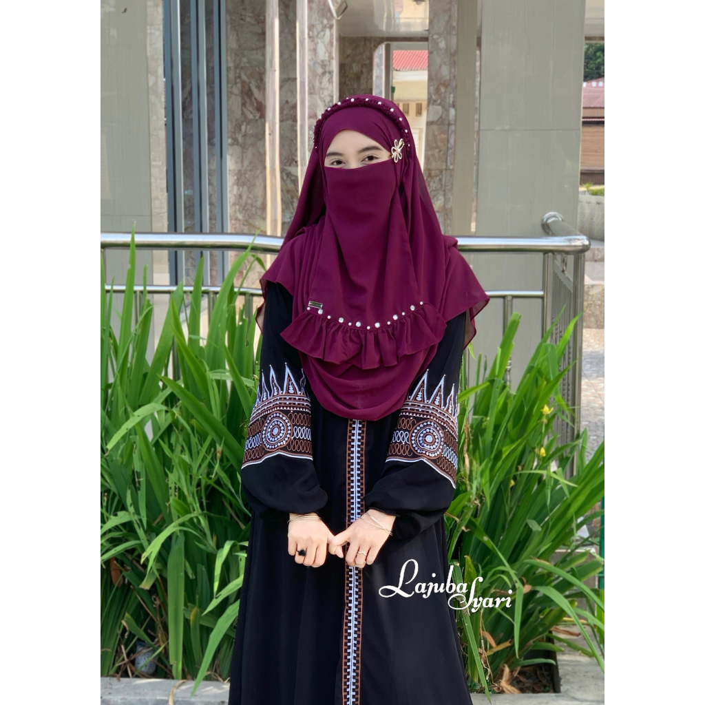 Abaya bordir maryam -abaya hitam -gamis turkey -abaya anak dan dewasa -best seller