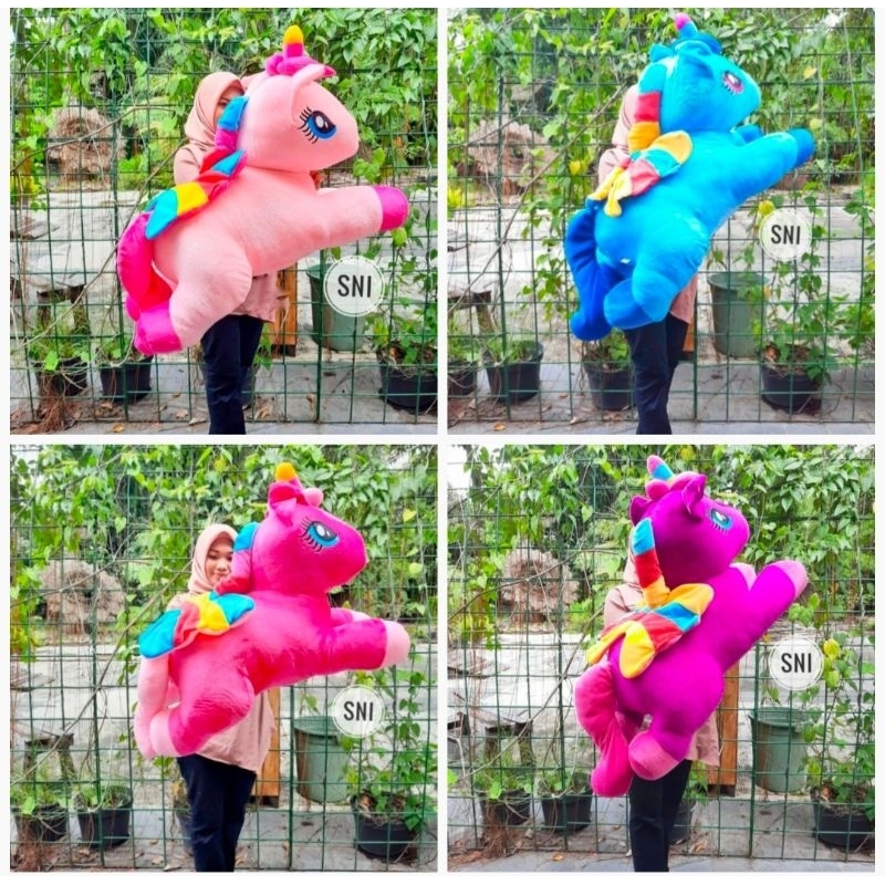 Boneka Unicorn Kuda Poni / Little Pony Jumbo Termurah Berlabel SNI