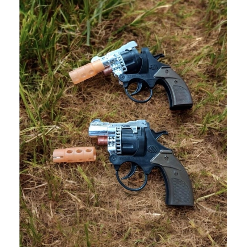 Mainan Tradisional Jadul Mini Cap Gun Pistol Dompis Kecil Dompis Mini isi 2pcs