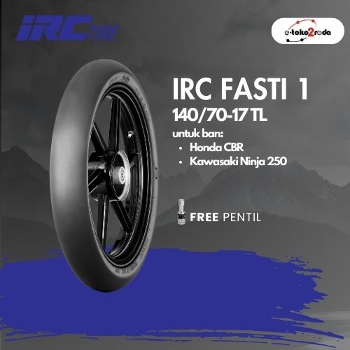 BAN IRC TUBELESS FASTI1 140/70 RING 17