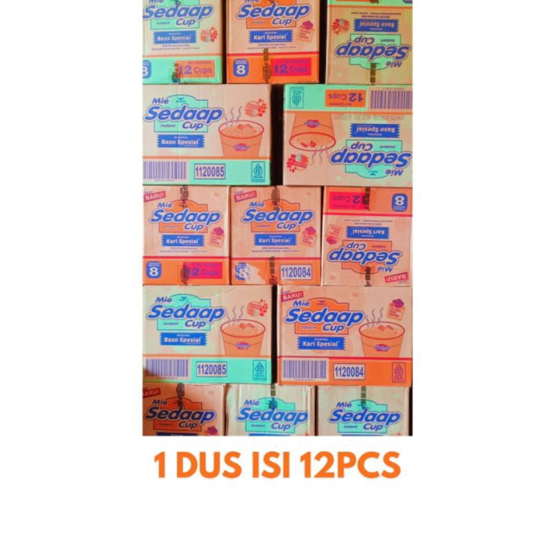 

SEDAAP CUP NOODLE 1 DUS ISI 12PCS