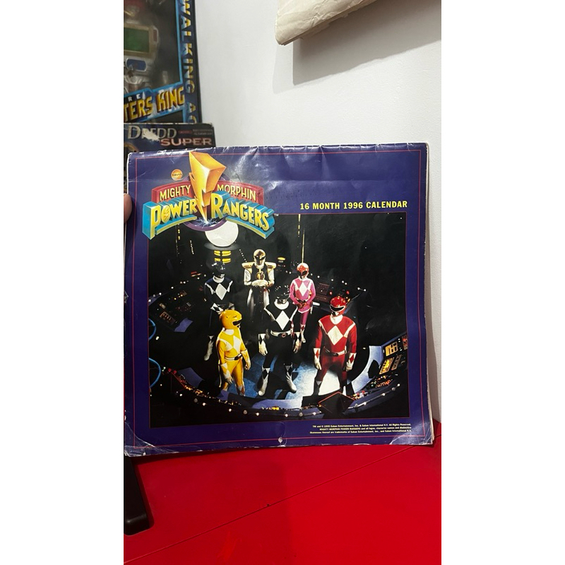 Kalender Power Rangers 1995-1996 16 Bulan Lengkap