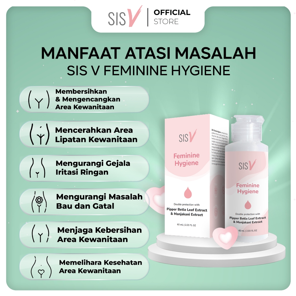 SISV Sabun Pembersih Area Kewanitaan Mencerahkan Wangi Gejala Iritasi Ringan Bau Gatal BPOM HALAL