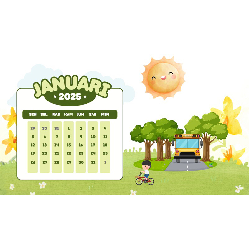 

Kalender aesthetic 2025 /kalender duduk 2025