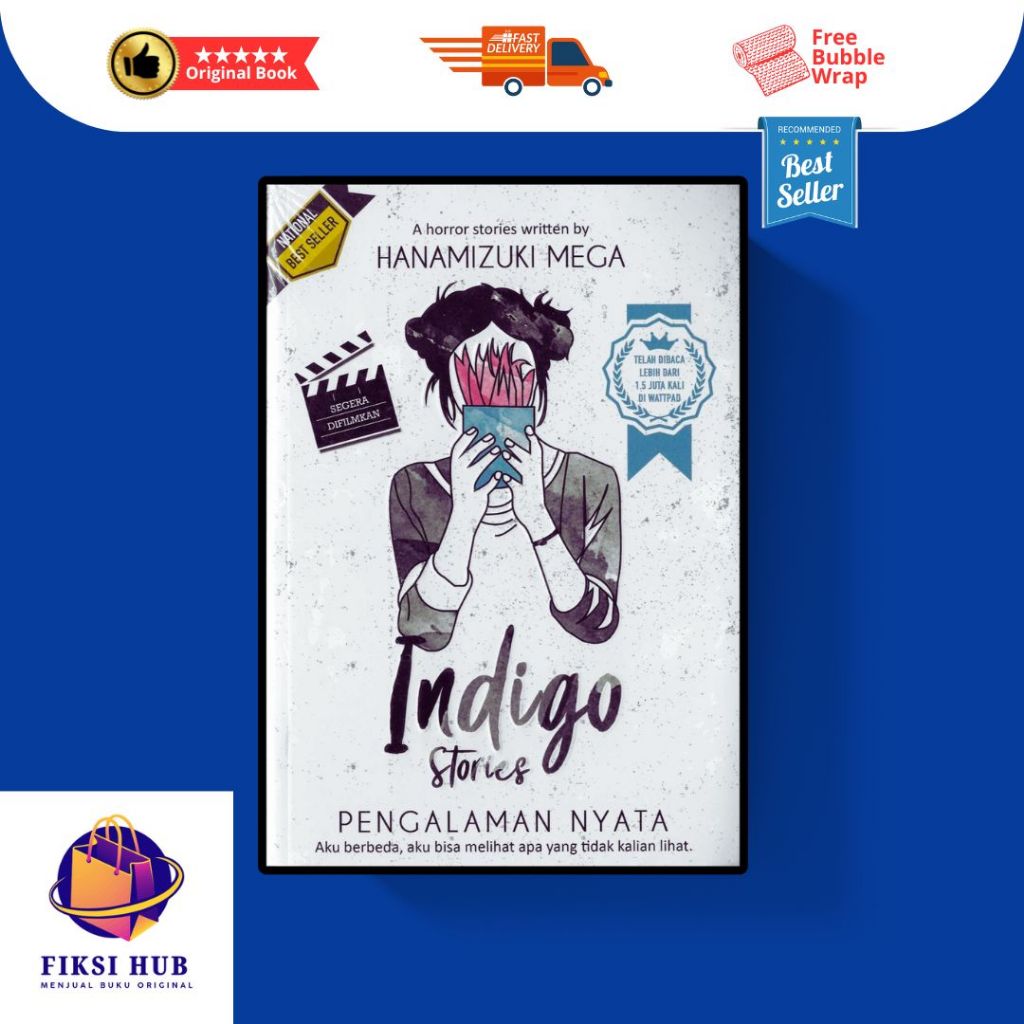 Buku Novel Indigo Stories : Pengalaman Nyata - Hanamizuki Mega - Coconut Books - Buku Original