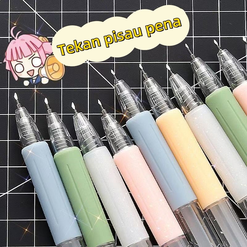 

Cutter Pen Cutter Stiker Pulpen Pisau Pencil Knifes Cutter Pena Pisau Stiker Pisau Sticker