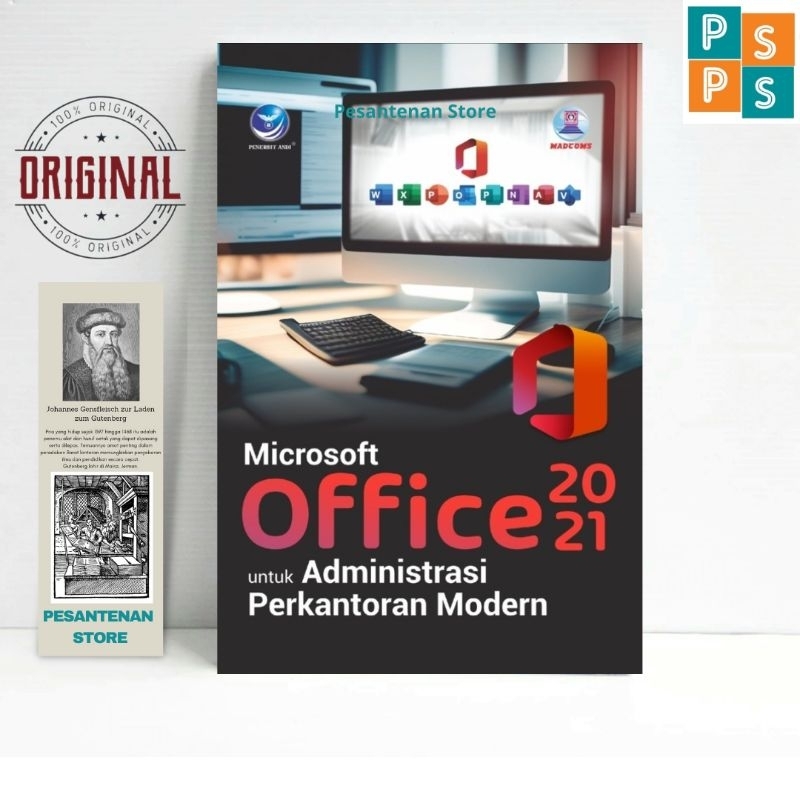 Buku Microsoft Office 2021 Untuk Administrasi Perkantoran Modern Microsoft Office Terbaru - Andi