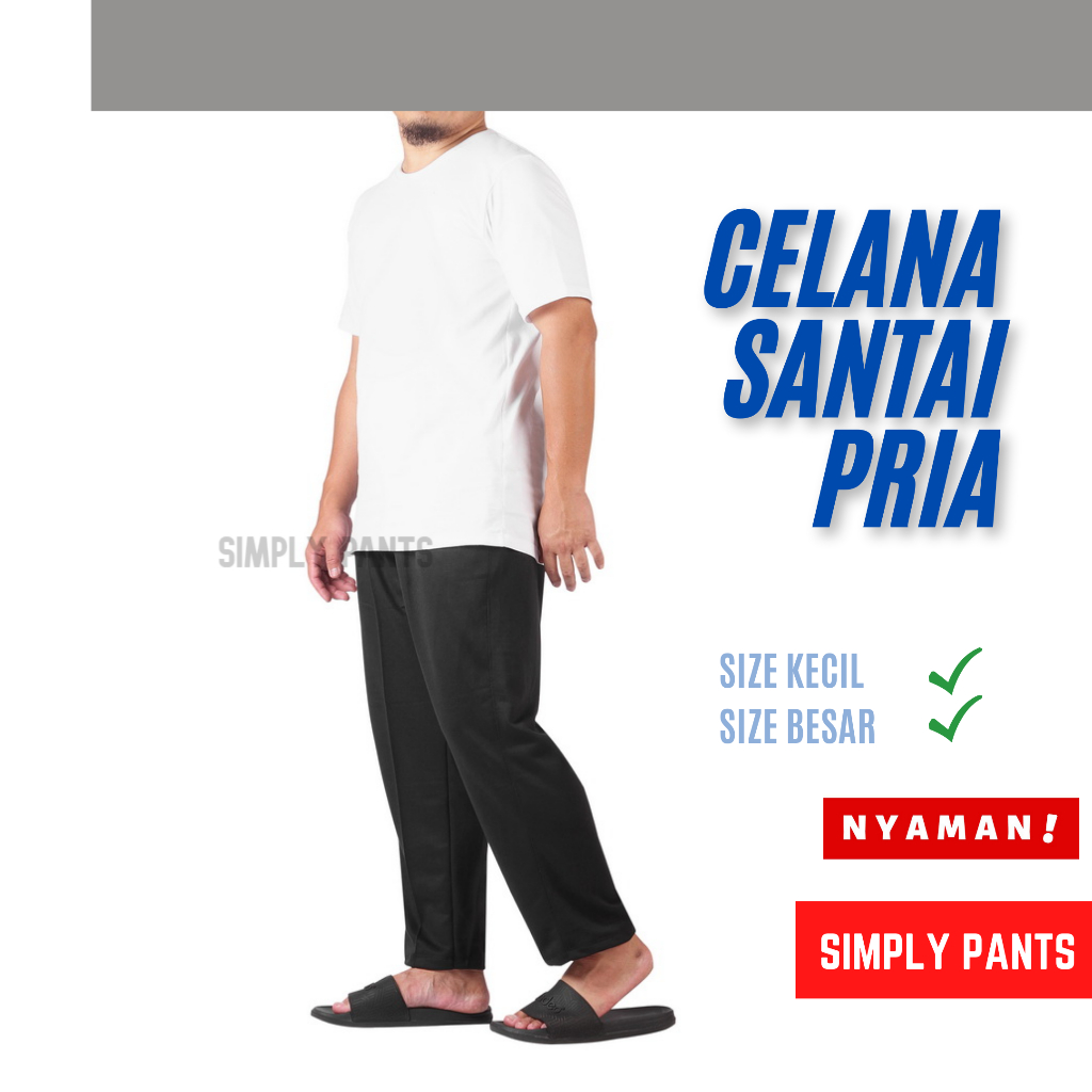 Celana panjang Santai Pria Celana kolor Pria panjang Celana Harian