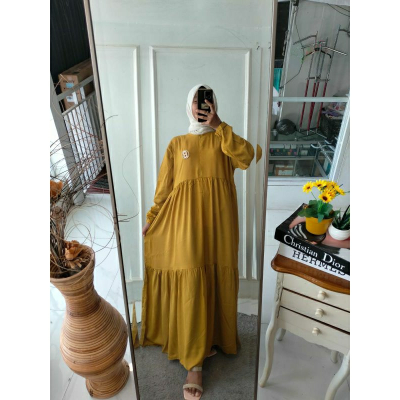 Gamis Aisyah Polosan LD 120