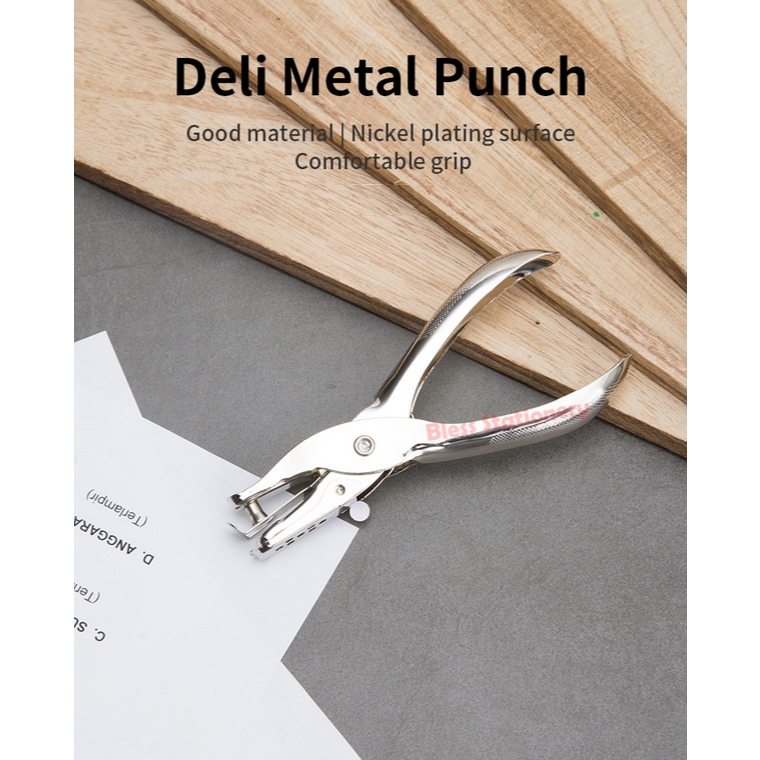

Pembolong kertas 1 lubang DELI pembolong hang tag one hole punch perforator satu lubang