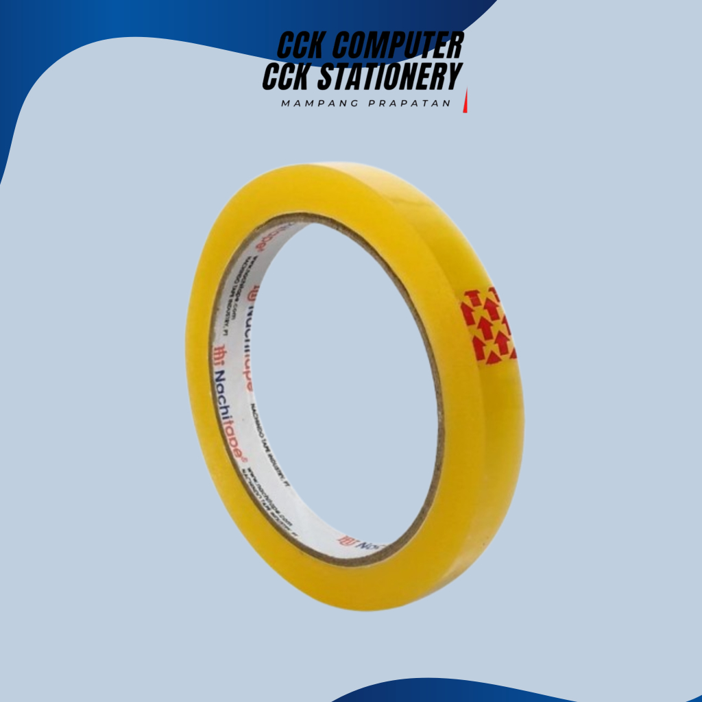 

Isolasi Tape Nachi BESAR 12 mm x 72 yard 1/2X72