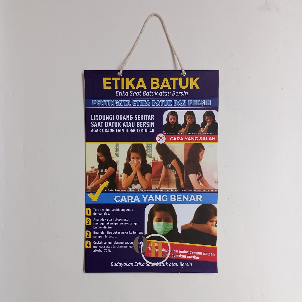 

Hard Poster Etika Batuk - Etika Saat Batuk atau Bersin - Kesehatan