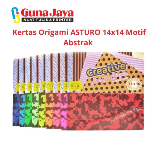 

Kertas Origami ASTURO 14x14 Motif Abstrak - Kertas Lipat ASTURO 14x14 dengan Motif Abstrak