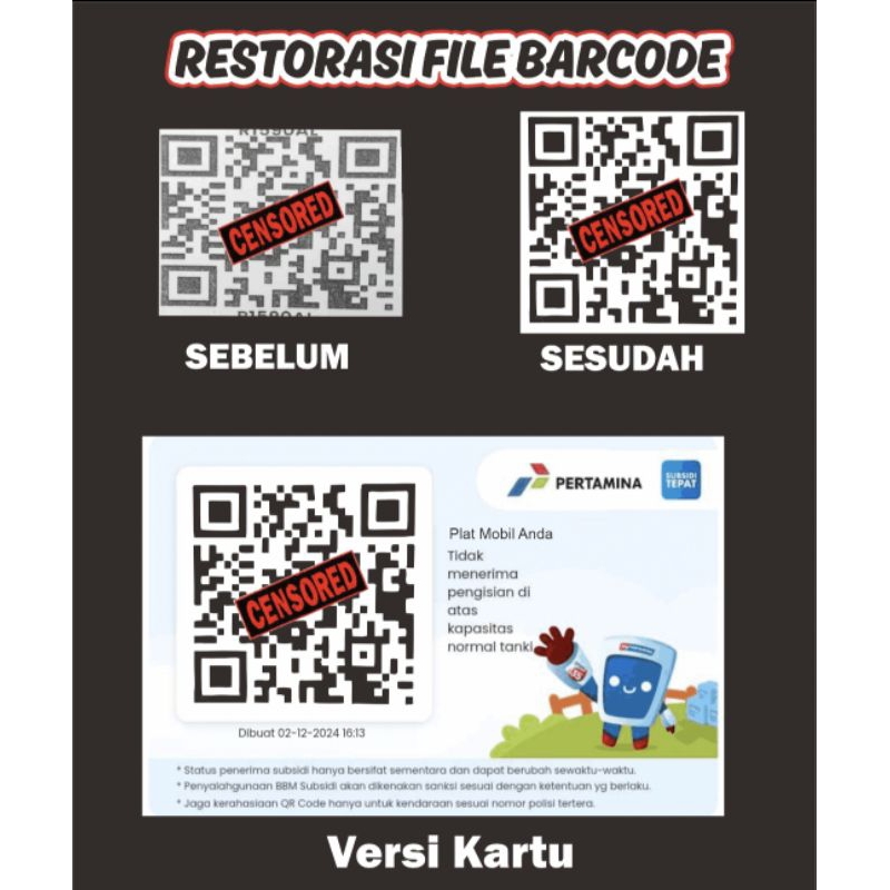 

Perbaikan File Barcode Yang Rusak atau Hilang