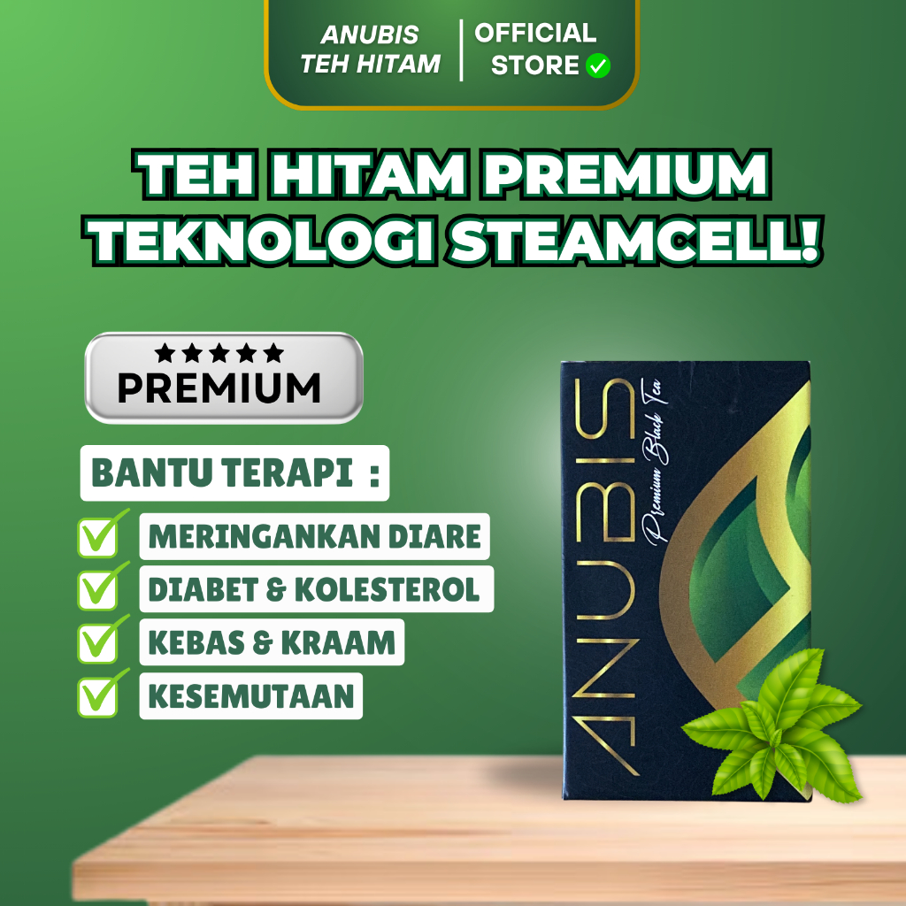 

Anubis - Teh Hitam Premium Bantu Atasi Masalah Kolesterol Diabetes Asam Urat Sesak Nafas