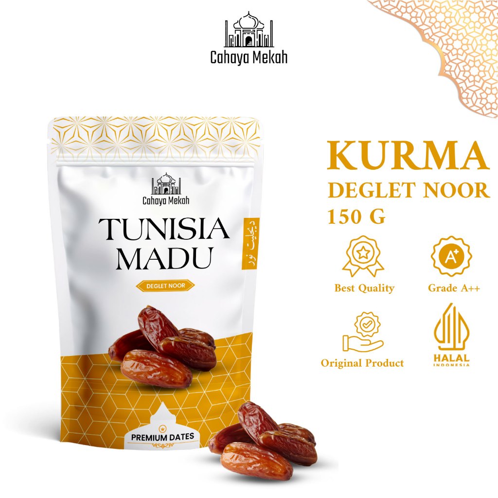 

Cahaya Mekah Kurma Tunisia 150gr Deglet Noor Premium Original High Quality