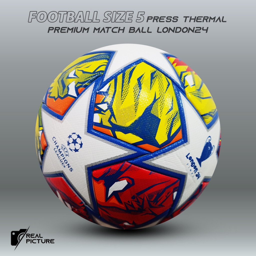 Bola Sepak Size 5 ADIDAS Final London24 Asli Premium Bola Sepak Ori Press TSBE Import