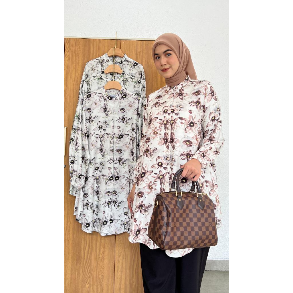 TUNIK RAYON/ BAJU WANITA MUSLIM/ WARNA FASHION/ GROSIR TANAH ABANG