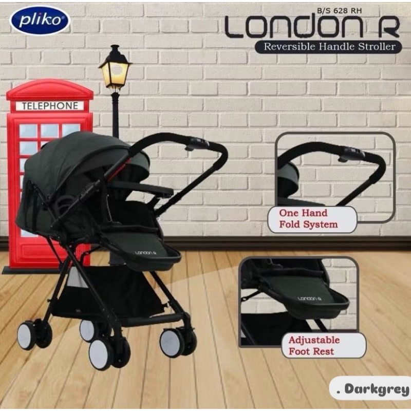 Free Alas✨Stroller Pliko London RBisa Menghadap Depan Belakang / Kereta Dorong Bayi