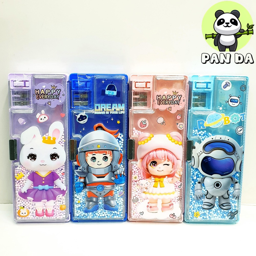 

KOTAK PENSIL 1818 TEMPAT PENYIMPANAN PULPEN PENGHAPUS RARUTAN PENCIL CASE MOTIF KARAKTER IMUT BEADS GLITTER