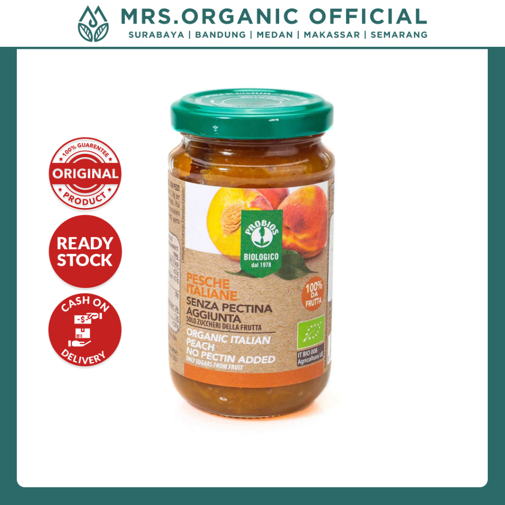 

PROBIOS Selai Roti Italian Peach Spread No Added Pectin 220 g