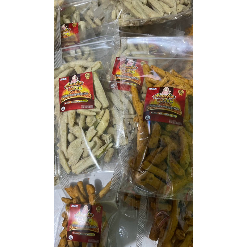 

Basreng daun jeruk pedan dan original gurih