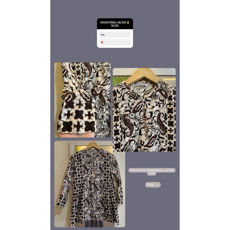 ATASAN BATIK MAYANG COLLECTION