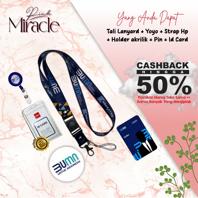 

Tali Lanyard Krakatau BUMN / Tali idcard Krakatau [READY STOCK] Termurah