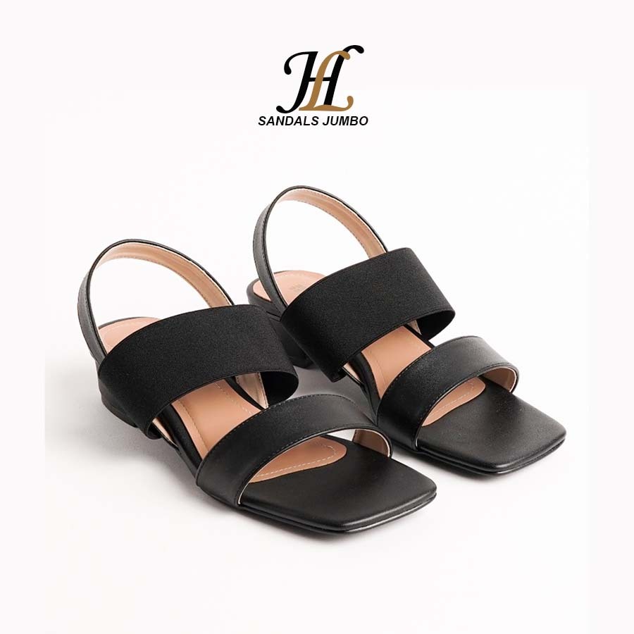 Sandal Wanita Ukuran Big size 41 sampai 45 Sendal Hak chungky Pesta Formal Kondangan