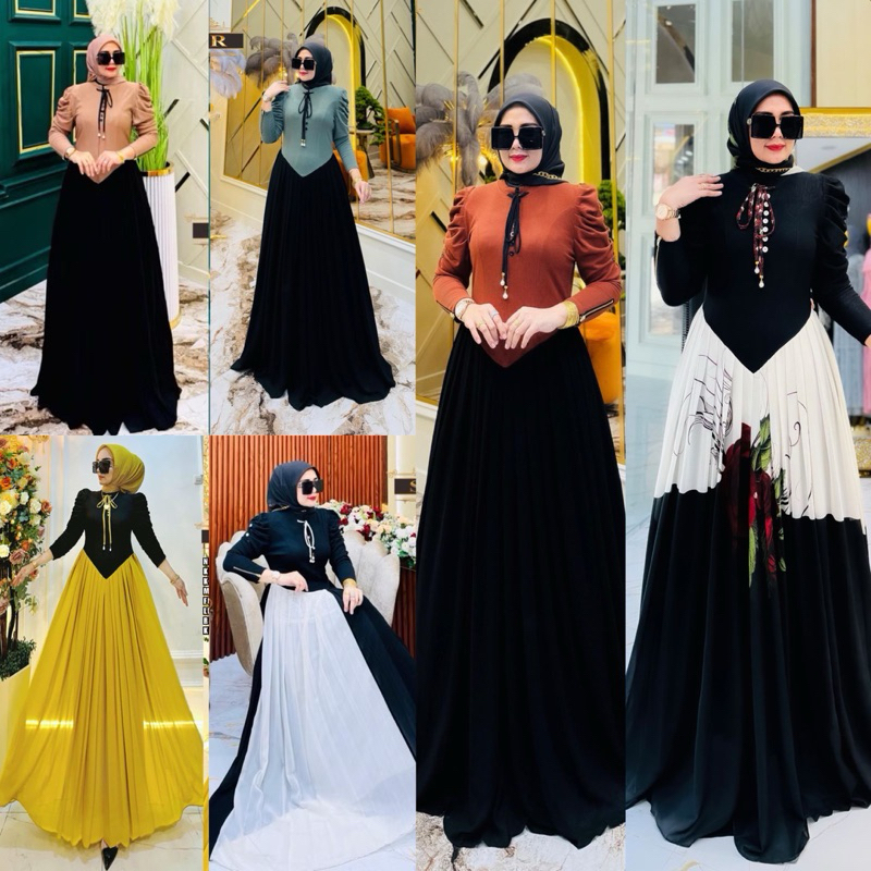 “BY SHR ORI NEW “ READY MAXI DRESS MANJALITA KECE BADAY RAJUT CERUTY SHR ORI REALPICT               