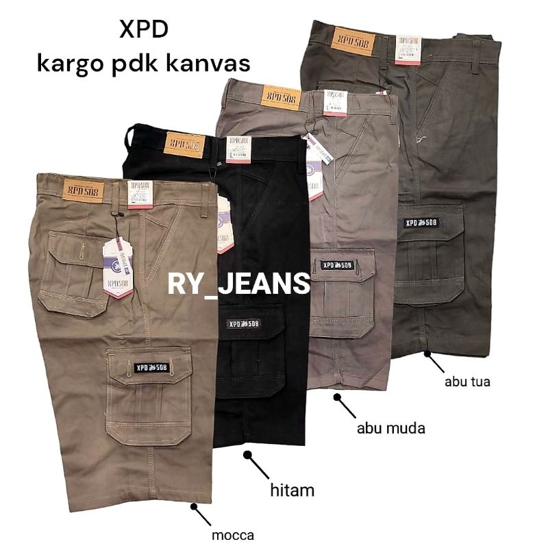 Cargo pendek xpd celana jumbo pria celana cargo pria celana kanvas